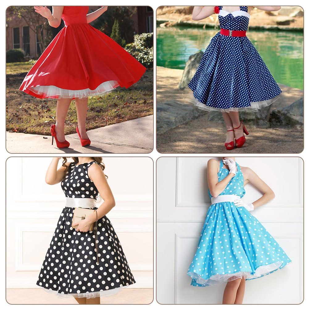 Petticoat Retro Reifrock, 50er Jahre Vintage tüllroc, Damen Unterrock Kurz Tüll-Unterrock Ballettrock für Wedding Bridal Abschlussball Abend Rockabilly