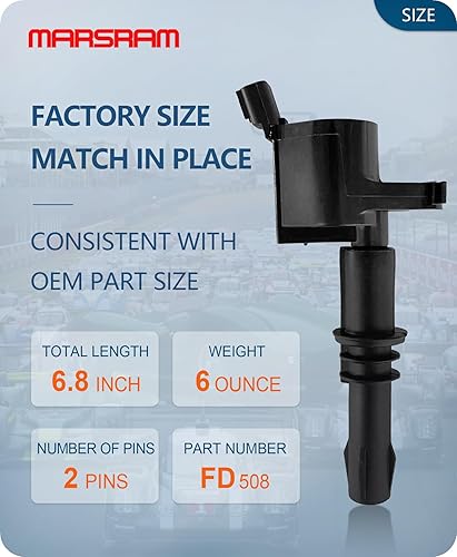 Miniatura 5 de Marsram Paquete de bobinas de encendido FD508 para Ford F150 Expedition Explorer F350 F250 F450 Super Duty Mustang 5.4L 4.6L Lincoln Navigator Mark