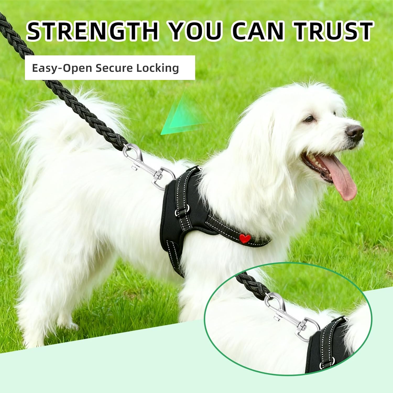 8Pcs Swivel Snap Hooks Heavy Duty Eye Bolt Hook - 3.5 Inch, Metal Dog Leash Clips Clasp Silver Flag Pole Clips Hook for Dog Pet Chain Flag Spring Rope - Image 3