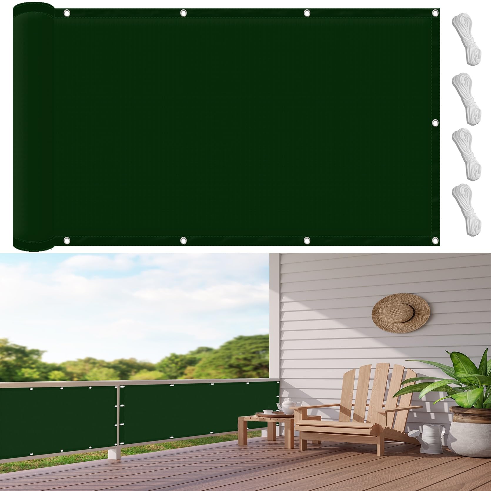 Voile d'ombrage contre la chaleur et la pluie pour protéger votre mobilier de jardin