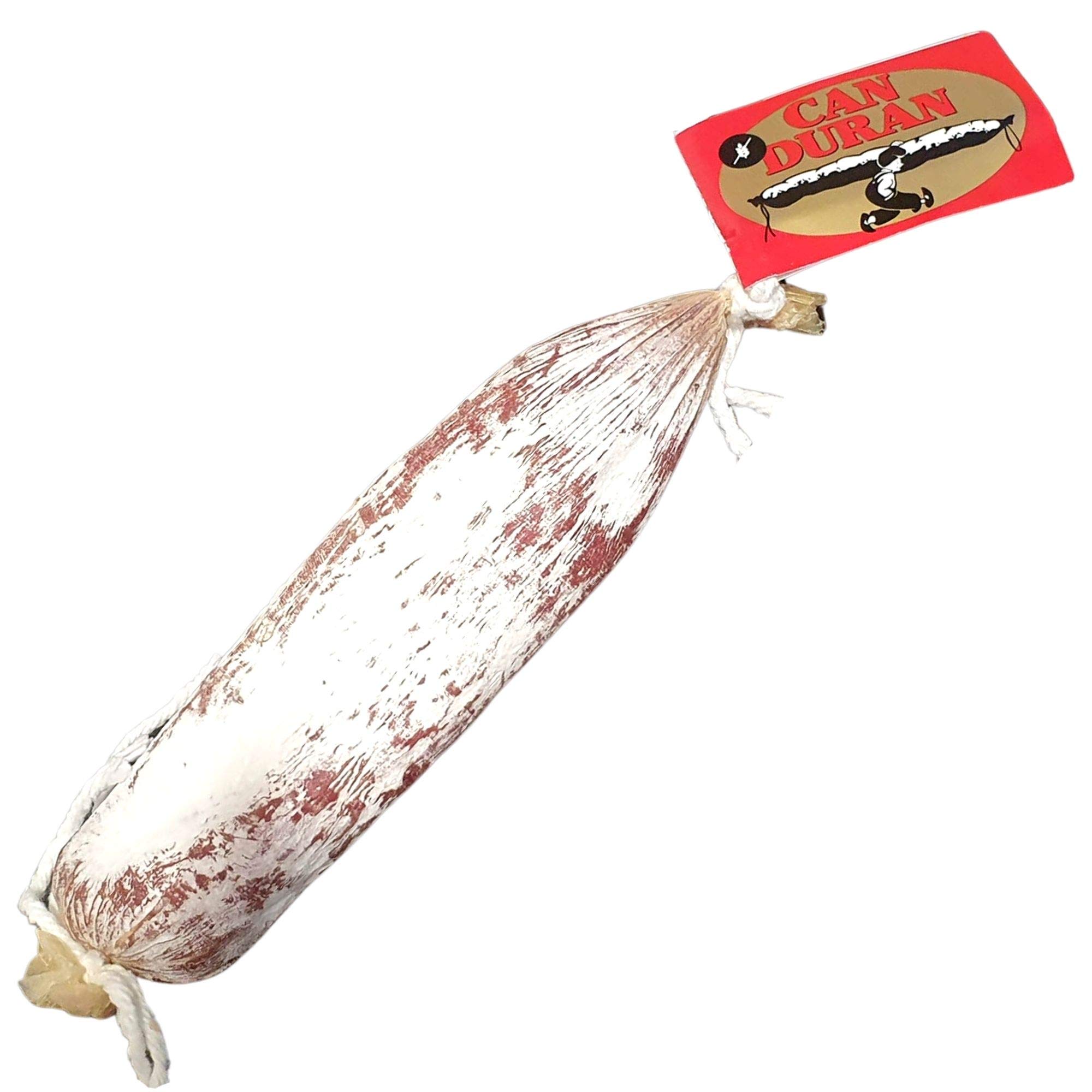 Longaniza de Payés Extra Can Duran - Peso Aproximado por Unidad 300 gramos - Hecho con carne de cerdo, adobada con especias - Es ideal para disfrutar en aperitivos o en bocadillos. Lote 10 Unidades