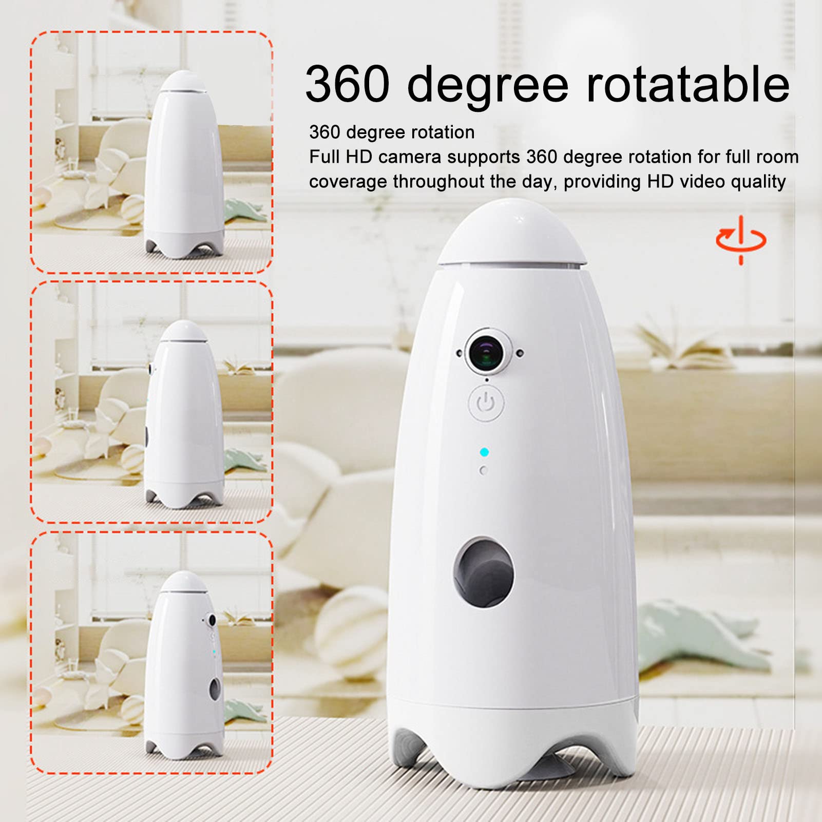 Dog Camera Treat Dispenser, 360 Degree Rotation Remote Control, Smart Pet Monitoring Camera with Dog Treat Dispenser - image 3