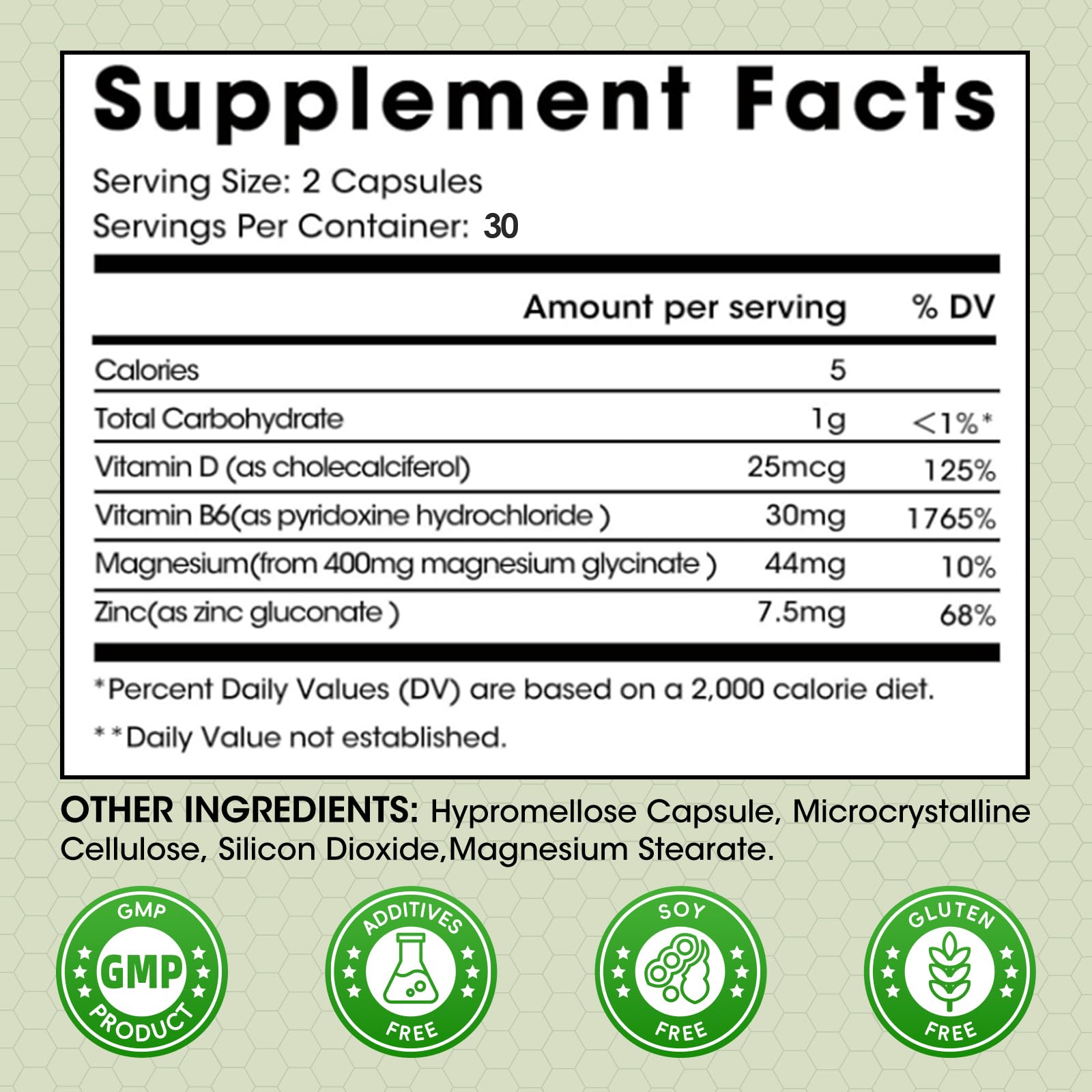 M inch Magnesium Glycinate Capsules - Night, Bone, Muscle & Immune Support — Amazon image 2