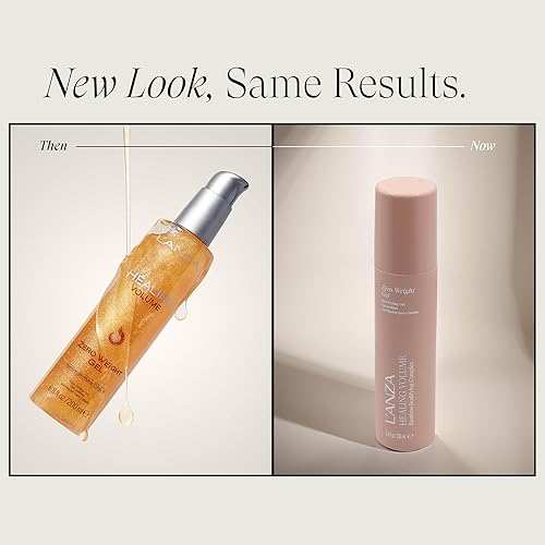 Miniatura 2 de L'ANZA Gel de peso cero con volumen curativo, aumenta dramáticamente el brillo, el volumen y el grosor para cabello fino y plano, rico en complejo