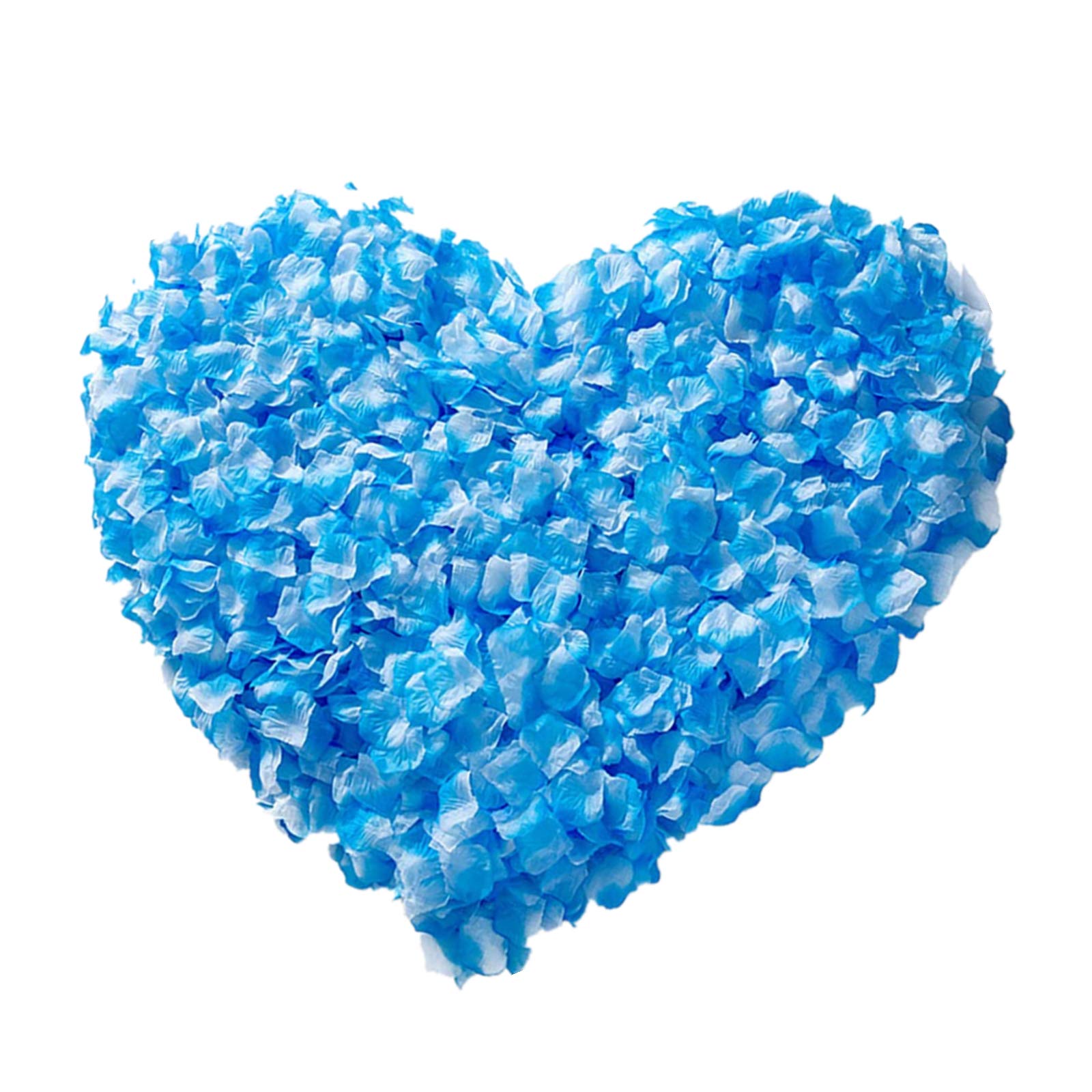 HONGCI 1000 Pcs Silk Blue Rose Petals for Bedroom,Romantic Artificial Rose Petals,Fake Flower Petals Fake Rose Petals Confetti for Wedding,Bath,Bed,Party, Birthday,Valentine's Day Table Decorations