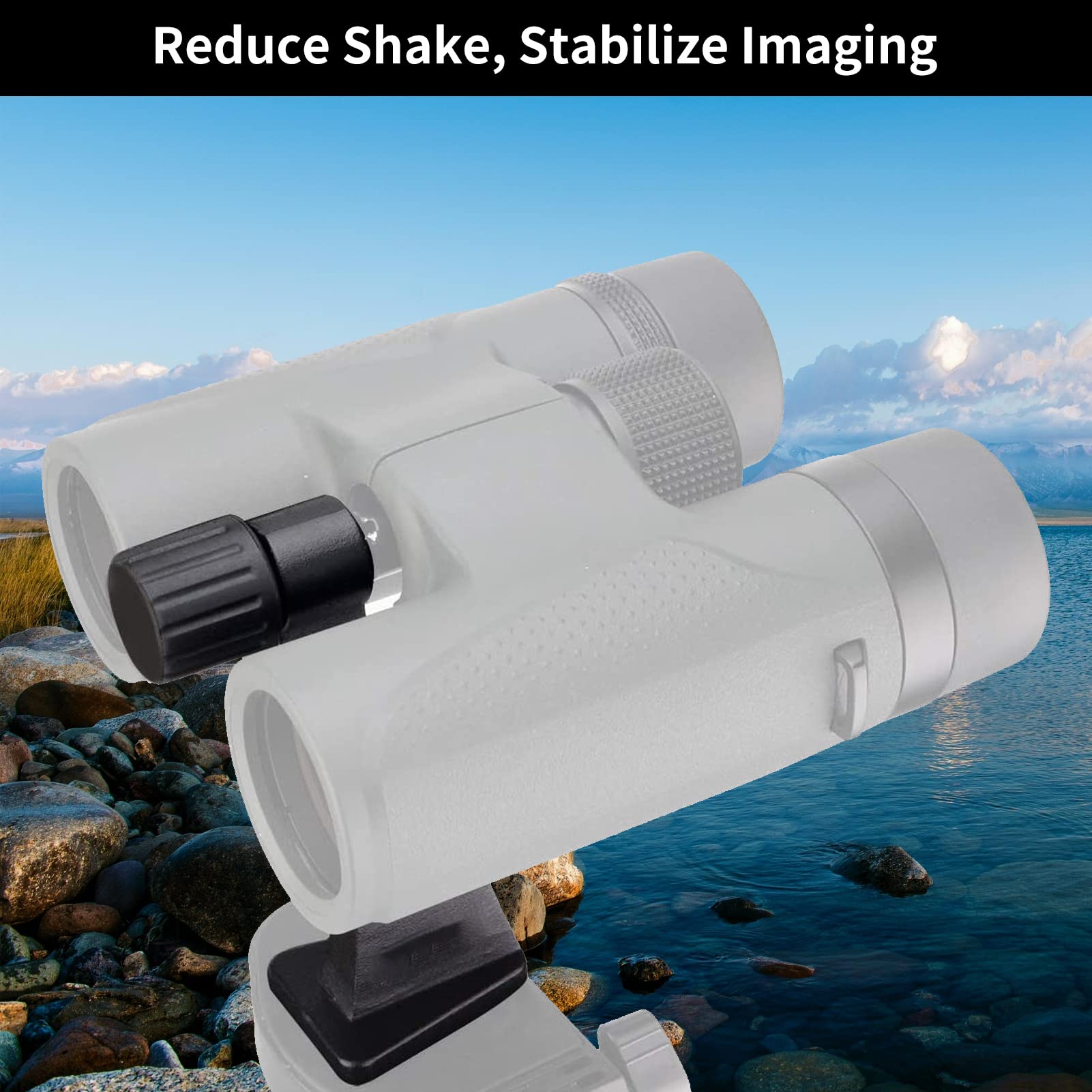 vhbw adattatore universale a L per treppiede per cannocchiale con attacco da 1/4 - Adattatore per stativo per binocolo, nero/argentato