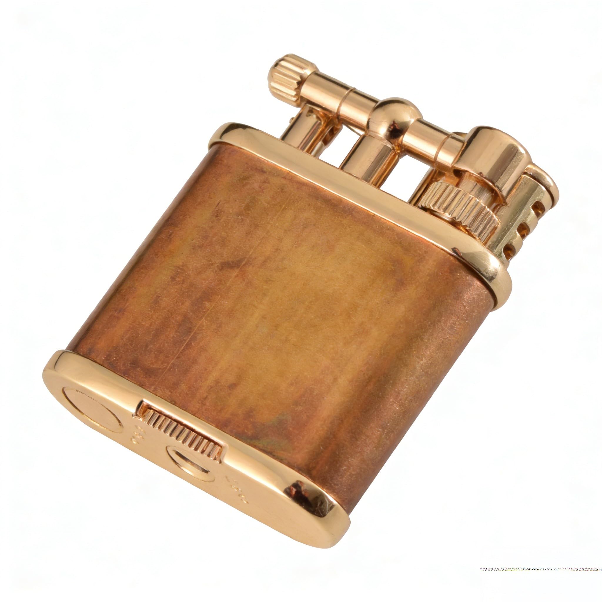Vintage Lift Arm Kerosene Trench Lighter Windproof Retro Flip-Top Reusable Soft Flame Petrol Lighter for Outdoor Use (B)