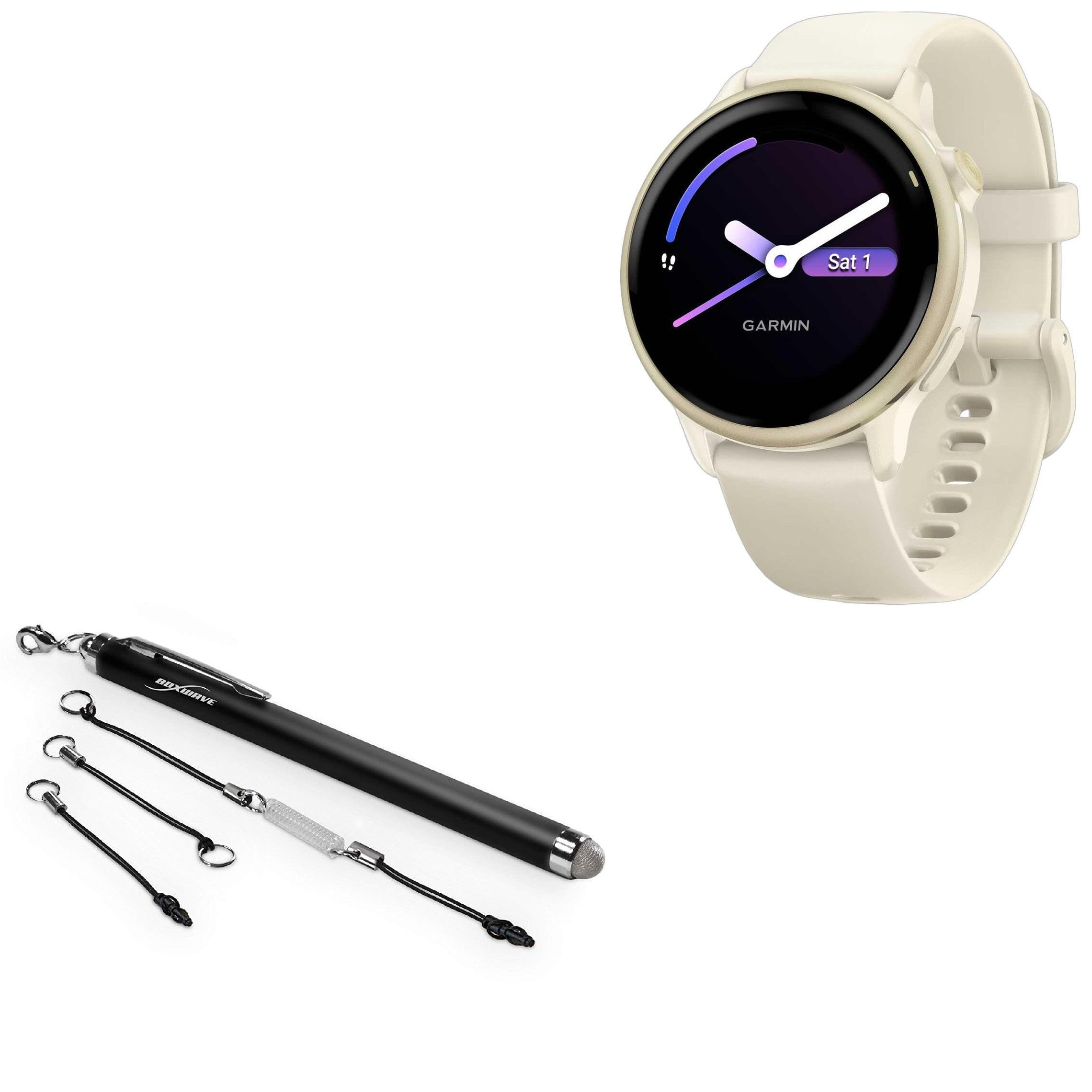 BoxWave Stylus Pen Compatible with Garmin vívoactive 6 - EverTouch Capacitive Stylus, Fiber Tip Capacitive Stylus Pen - Jet Black