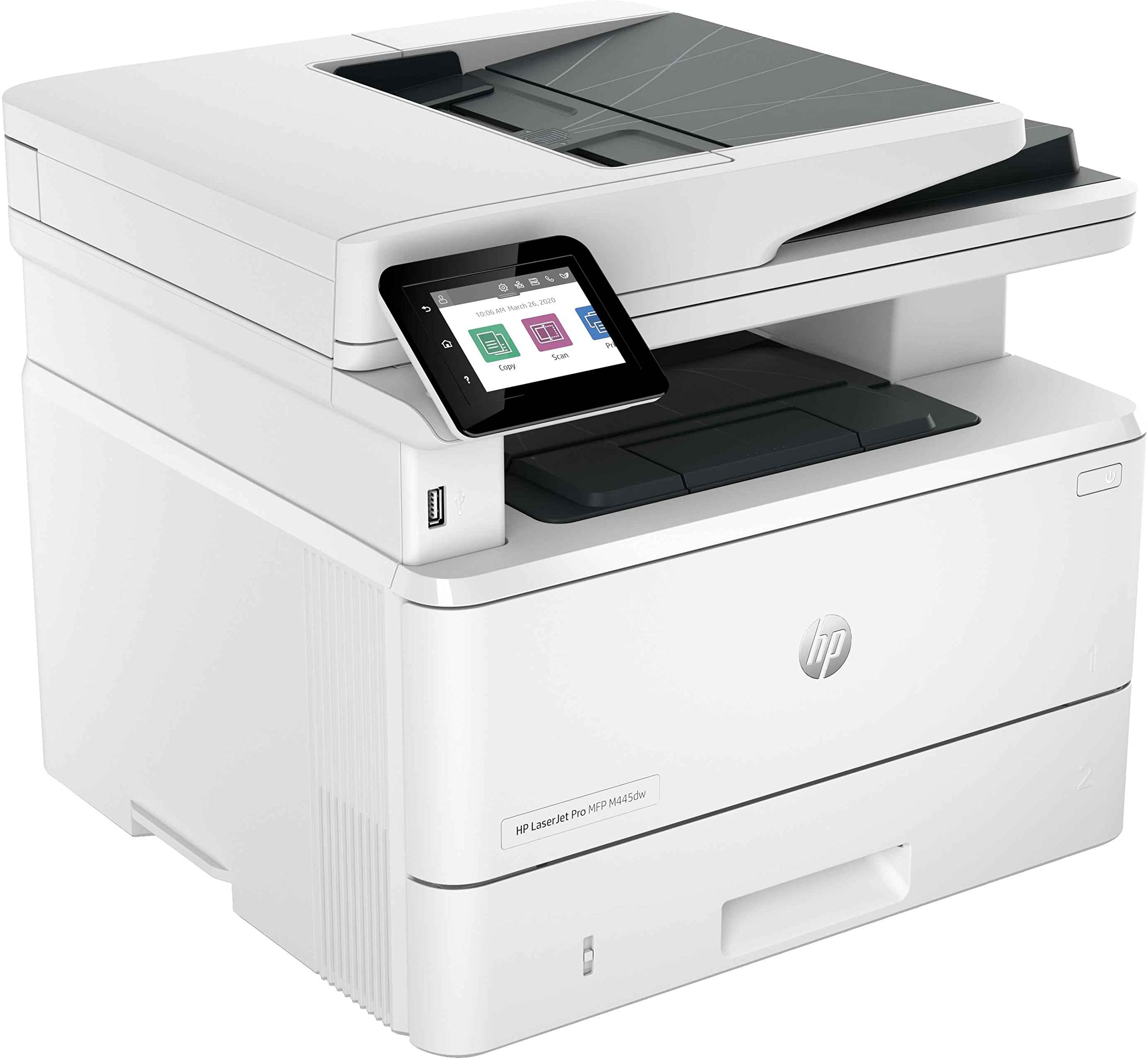 HP - LaserJet Pro 4102dw Wireless Multifunction Bianco e nero Stampante, Fotocopiatrice, Scanner Duplex