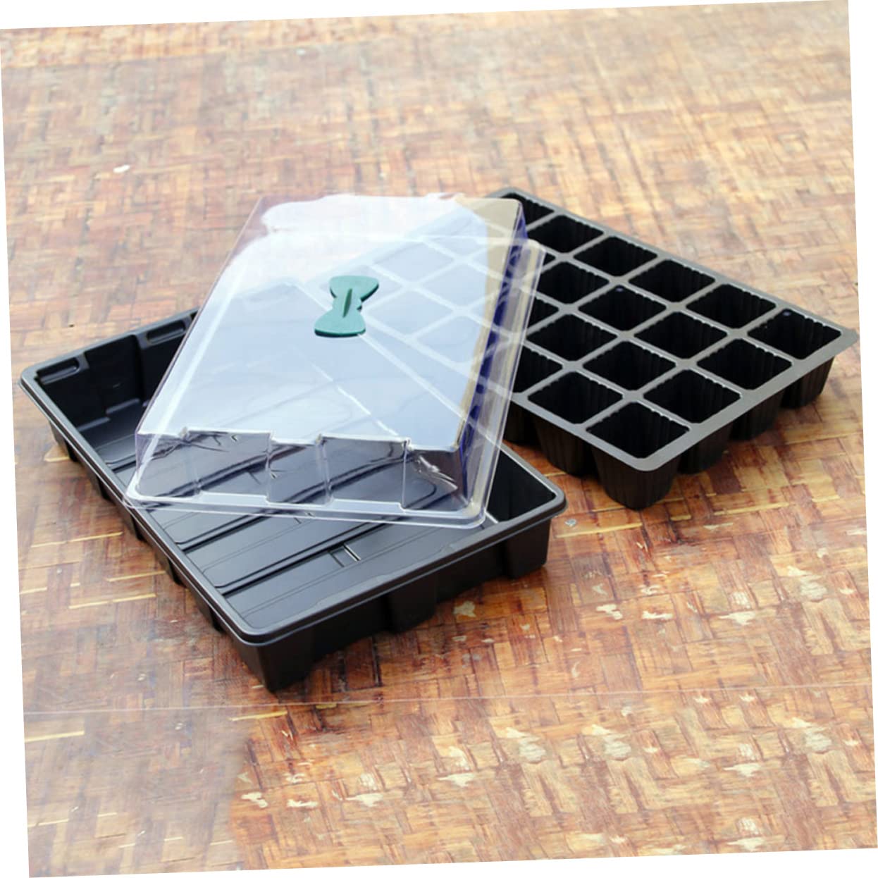 Abaodam 3juegos Bandejas para Plántulas de Huecos Rejilla Resistente para Germinación de Hortalizas Suministros de Jardinería