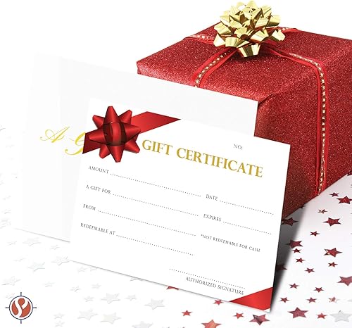 Miniatura 3 de Certificados de regalo en blanco  Grandes tarjetas de regalo para pequeñas empresas, restaurantes, spa, maquillaje, peluquería, salón de belleza,