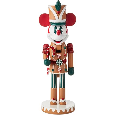 Hallmark Disney Gingerbread Nutcracker Figurine (Mickey Mouse), 13.5