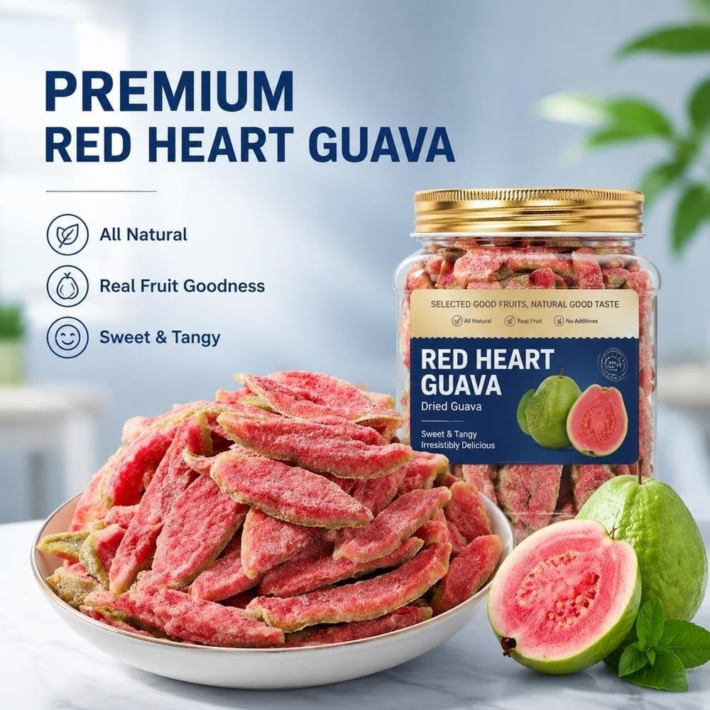 Goyave rouge séchée 250g tendre à mâcher