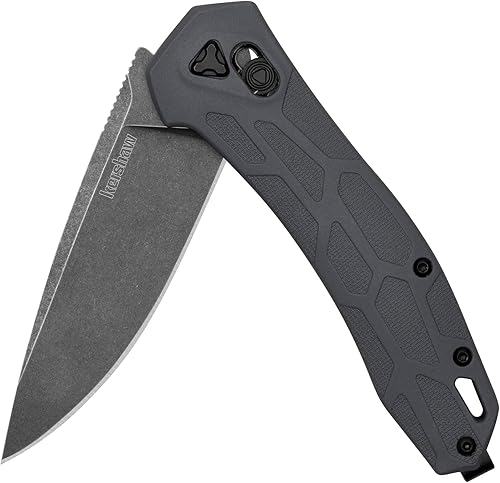 Kershaw Cuchillo de bolsillo covalente, bloqueo DuraLock, mecanismo de apertura KVT con hoja de punto de caída, tamaño medio para uso diario con