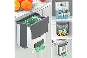 3 in 1 Hanging Trash Can Recycle Bin Kitchen Compost
