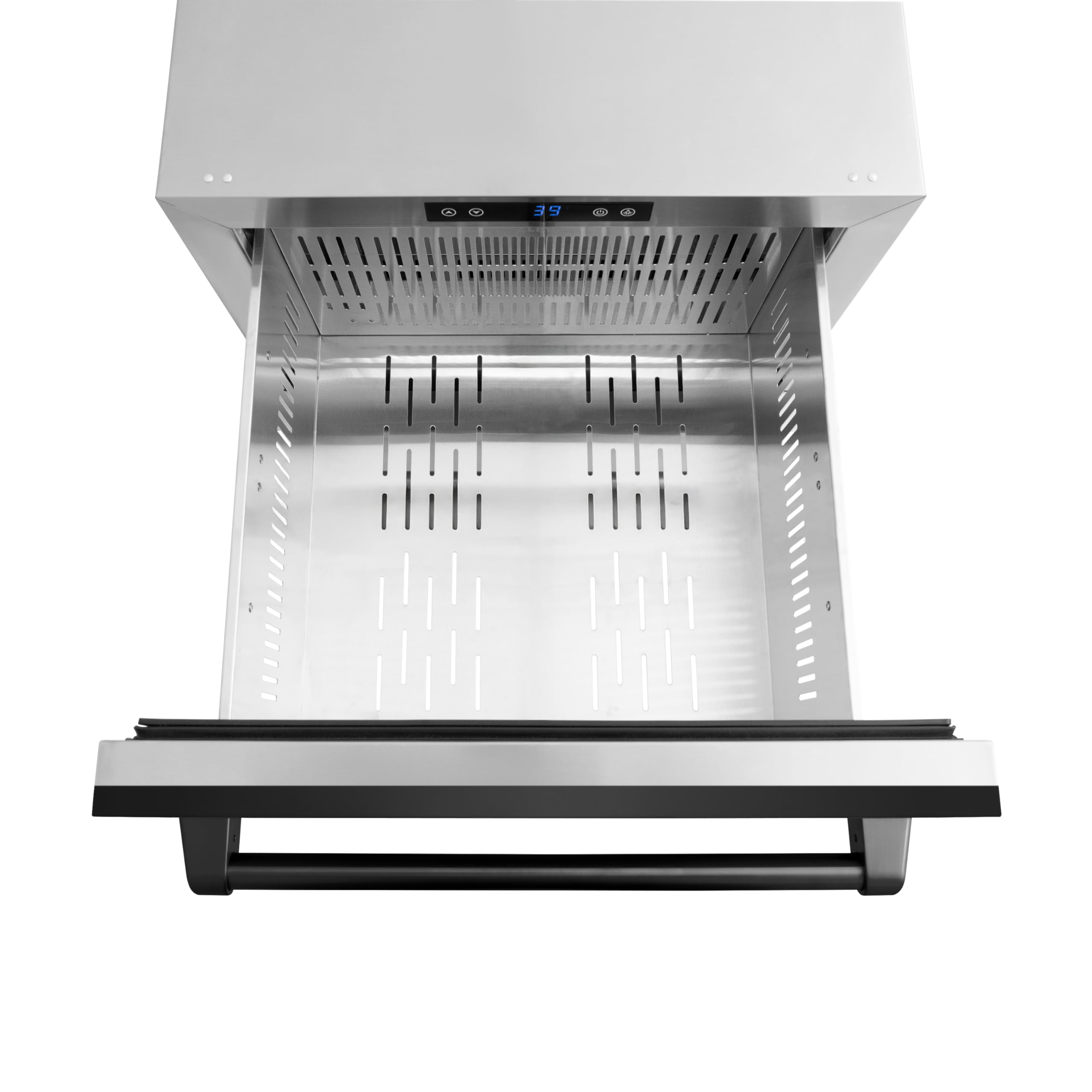 Z Line Kitchen And Bath ZLINE 24 In. Touchstone 168 Can Outdoor-Rated Dual Refrigerator Drawer With Black Stainless Steel Doors (Rdso-Bs-24) on Fridge.com - View 3
