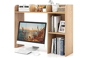 Tangkula 5-Tier Desktop Bookshelf for Dorm