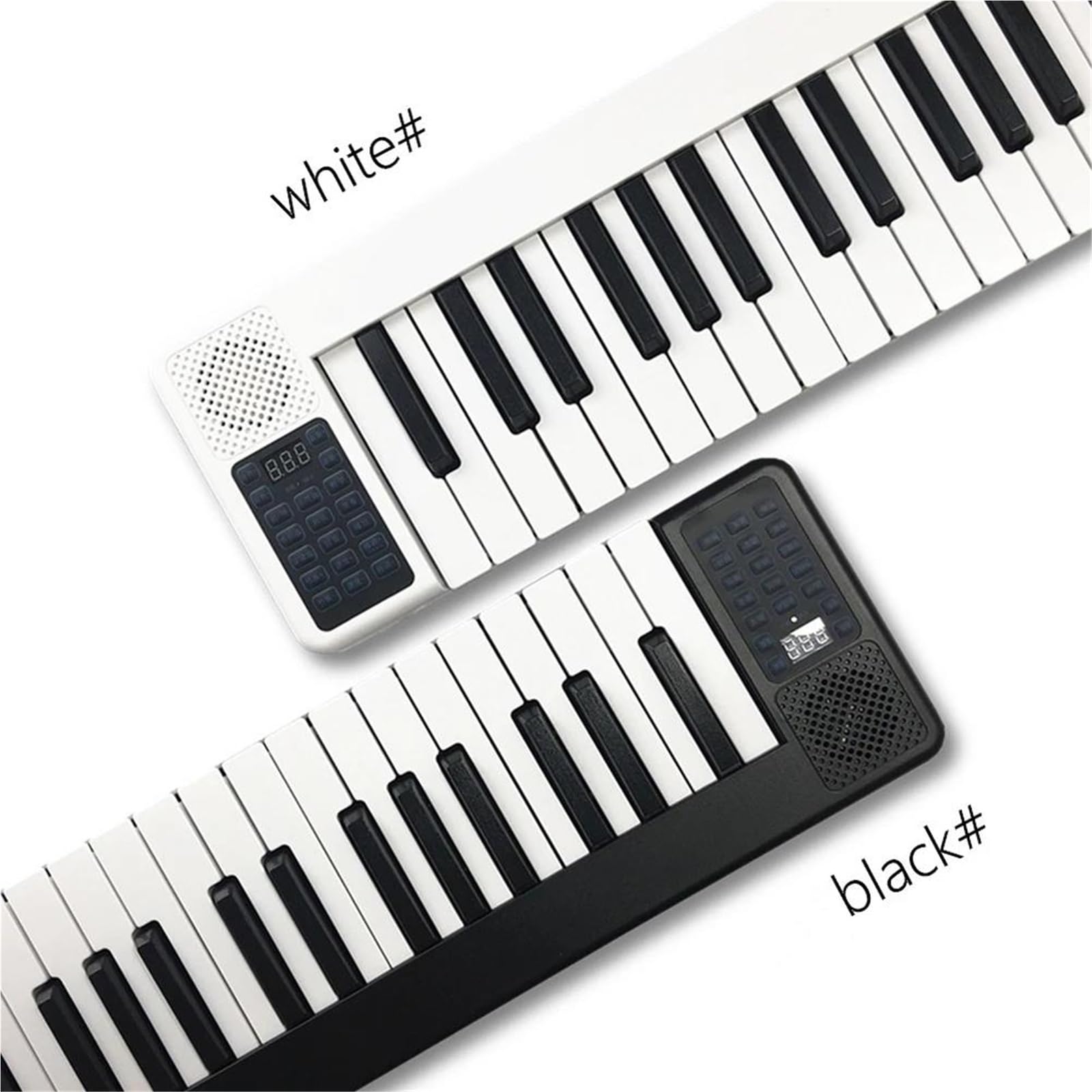 Tastiera Elettronica Pianoforte Digitale Pieghevole Portatile Da 88 Tasti, Tastiera Elettronica Multifunzionale Per Pianoforte(Black)