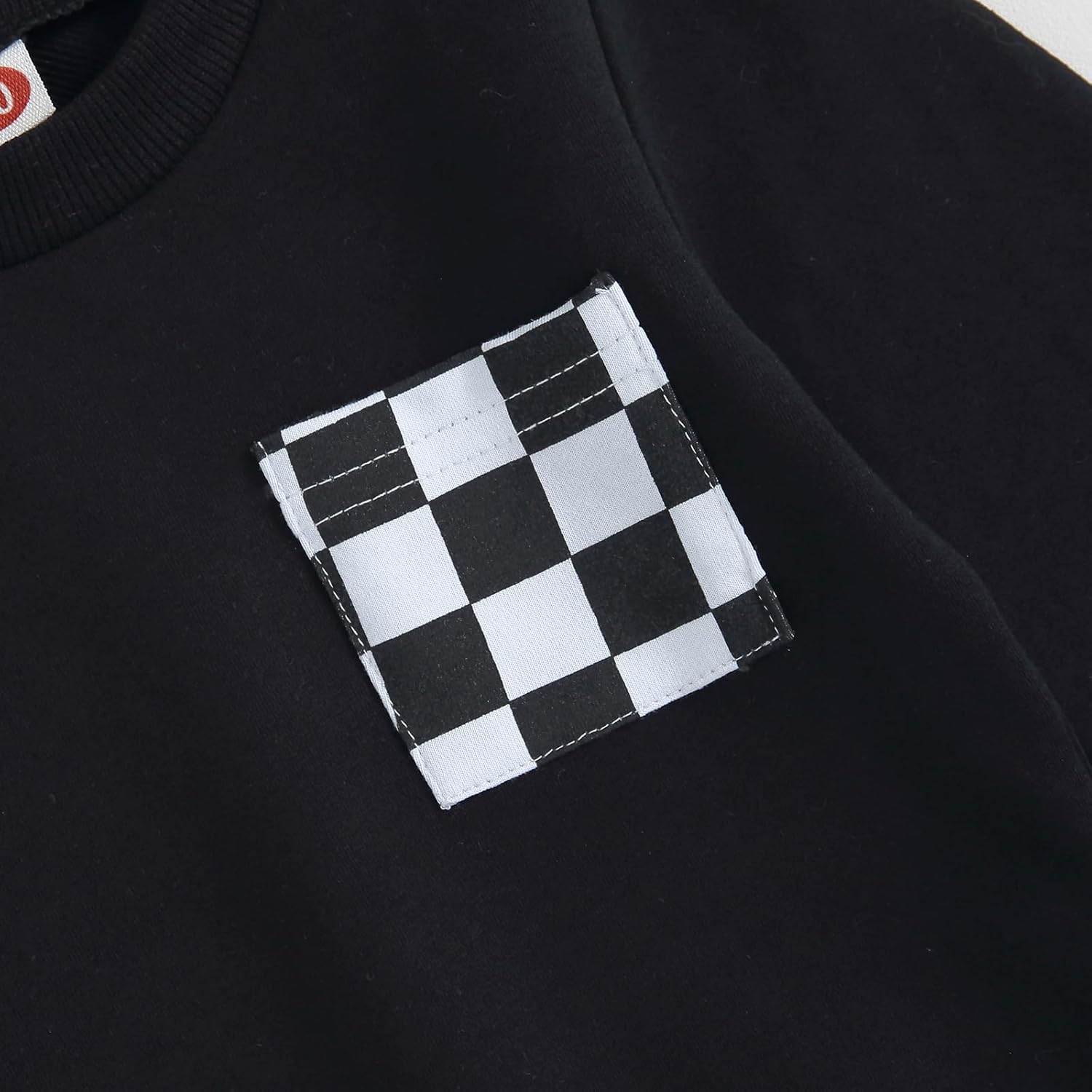 Karuedoo Baby Boy Girl Fall Outfits Checkered Plaid Pullover Sweatshirt Top Pants Set Trendy Toddler Checkerboard Outfit - Image 5