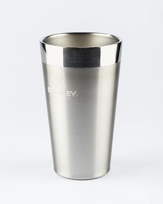 Stanley - Copo de cerveja isolado, copo empilhável Stay Chill de 473 ml, para bebidas quentes ou frias, Stainless Steel Menor preço em Stanley - Copo de cerveja isolado, copo empilhável Stay Chill de 473 ml, para bebidas quentes ou frias, Stainless Steel