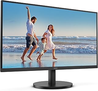 AOC 27B3HM - Monitor Full HD de 27 Polegadas, Adaptive Sync 1920x1080, 75 Hz, VGA, HDMI 1.4 Preto, 27 Polegada FHD VA, Sem Altifalantes