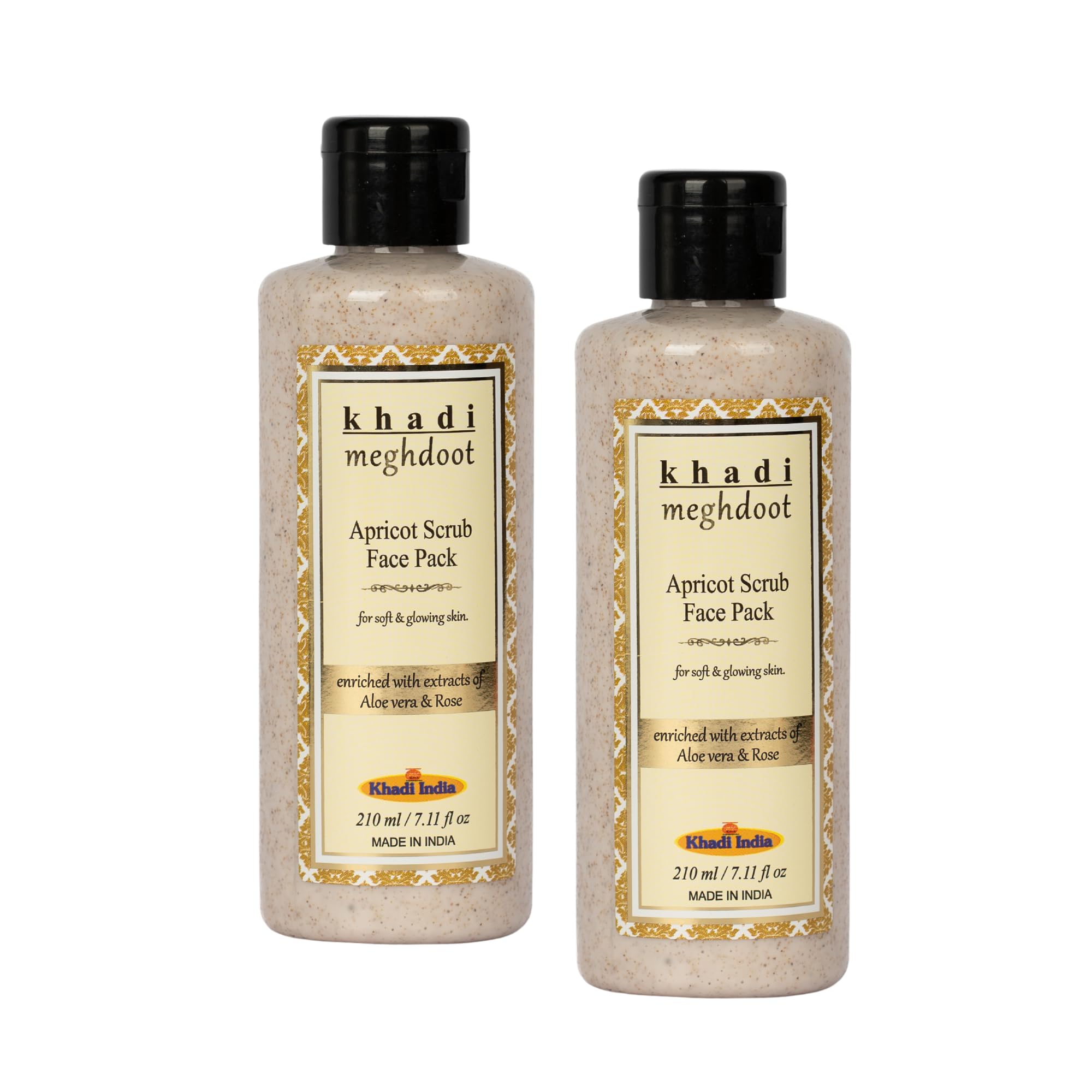 Khadi MeghdootApricot Scrub Facepack 210ml (Pack of 2)