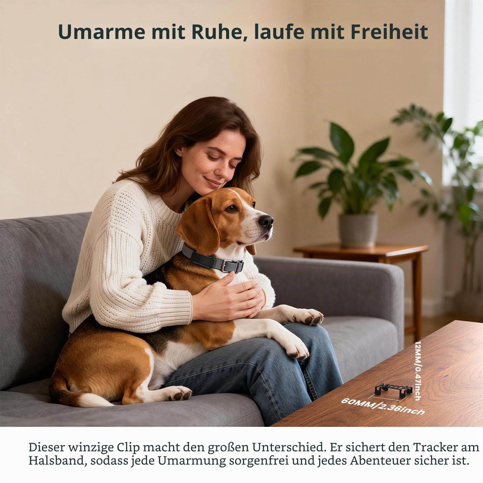 Dog 6 GPS Tracker Gummi Clip Kompatibel mit Tracti GPS Pet Location Activity Tracker Ersatz Gummi Befestigung Schwarz Clips - 4 Stück