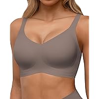 Horisun - Reggiseno Senza Cuciture a Copertura Totale, Push-up Senza Ferretto per Donna