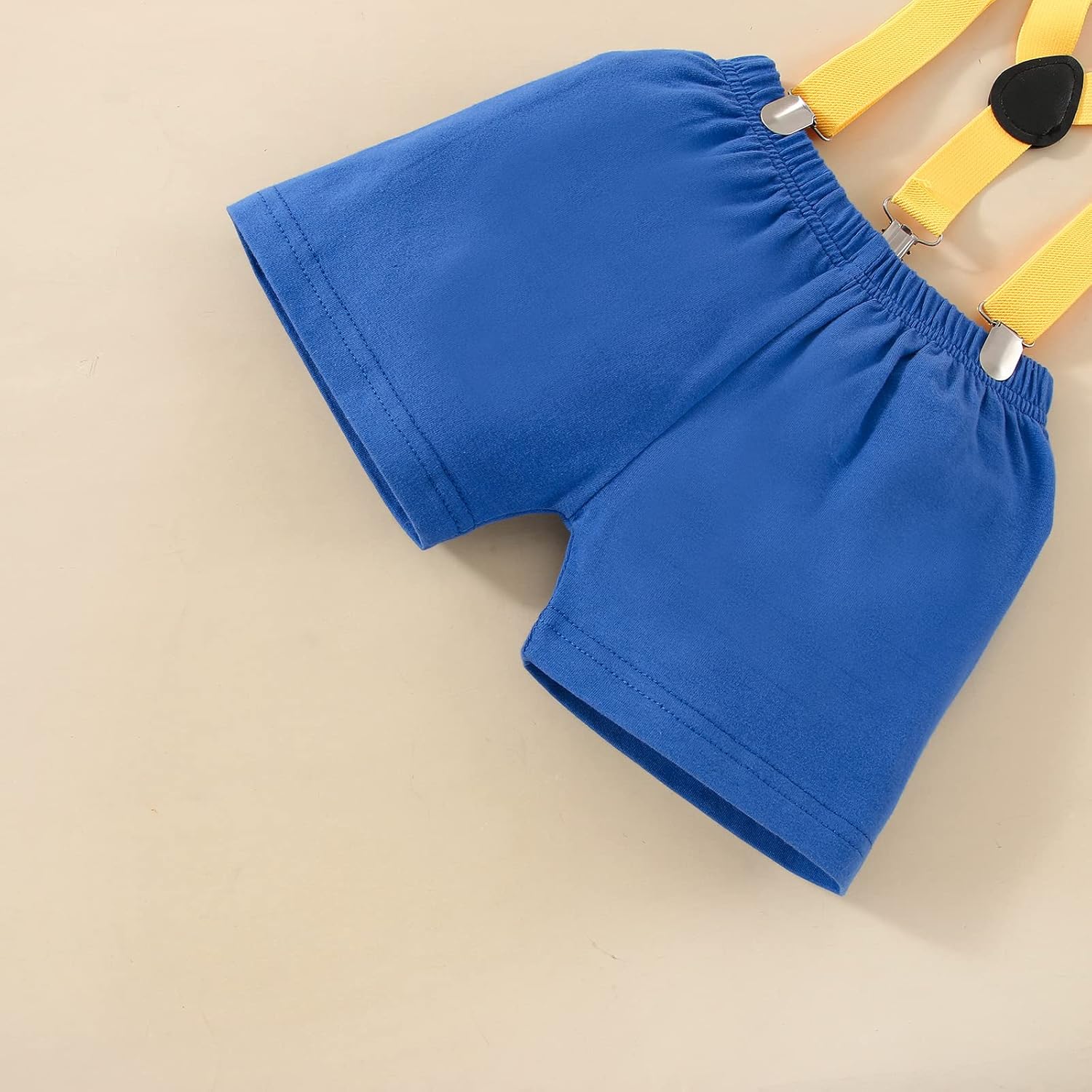 Baby Boy Funny First Birthday Clothes Infant Clothes Bow Tie Dinosaur Themed Romper Pants Set Suspenders - Image 7