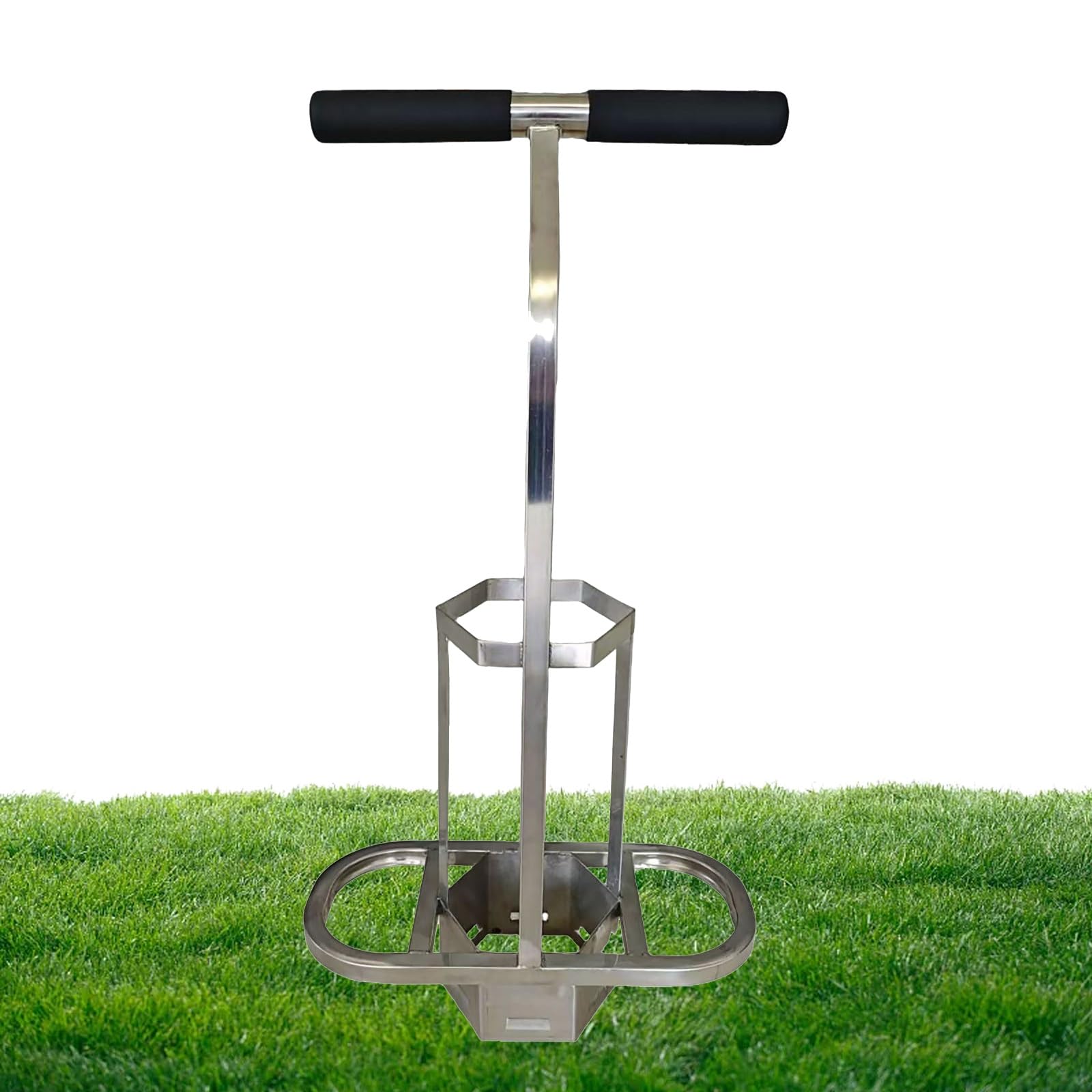 Obcinacz do murawy golfowej, trymer do darni ze stali nierdzewnej, narzędzie z podwójnym uchwytem do pielęgnacji trawy i murawy, idealny do naprawy pól golfowych i projektów krajobrazowych