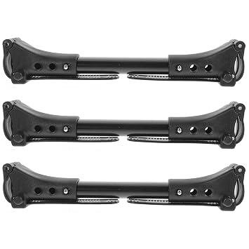 Adjustable Stroller Connectors, 3pcs Sturdy Aluminum Stroller Linker for Twin Travel Lightweight Double Adapter Clips Compatible with Most Umbrella Jogging, Black