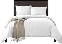 Vista 5 de TEXAS LINEN CO. Funda de edredón 100% algodón egipcio, tamaño King, 600 hilos, 3 piezas, funda de edredón de algodón egipcio de fibra extra larga