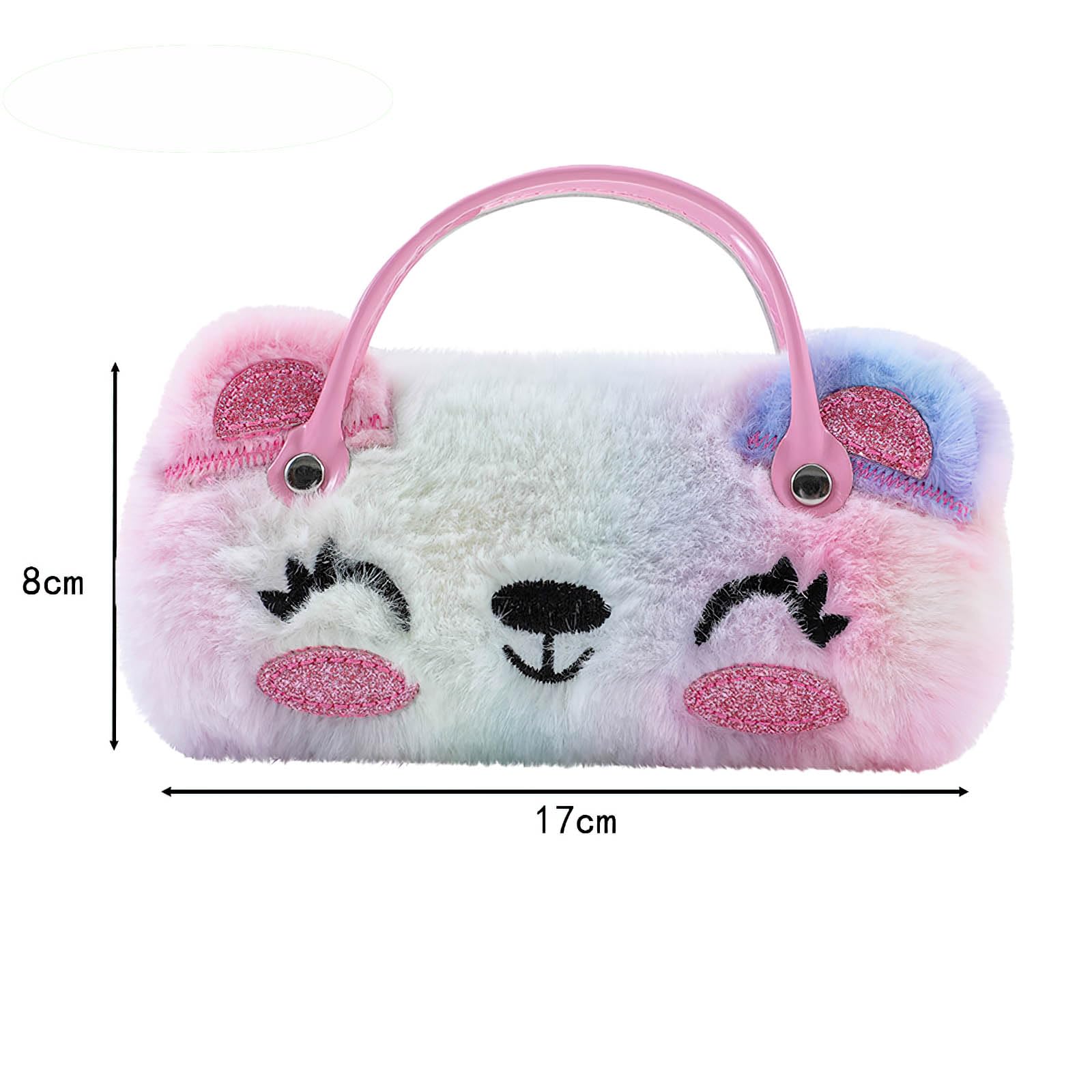 HIFOT Custodia per Occhiali Rigida, Portatile Custodia Occhiali da Vista con Maniglia per Bambini