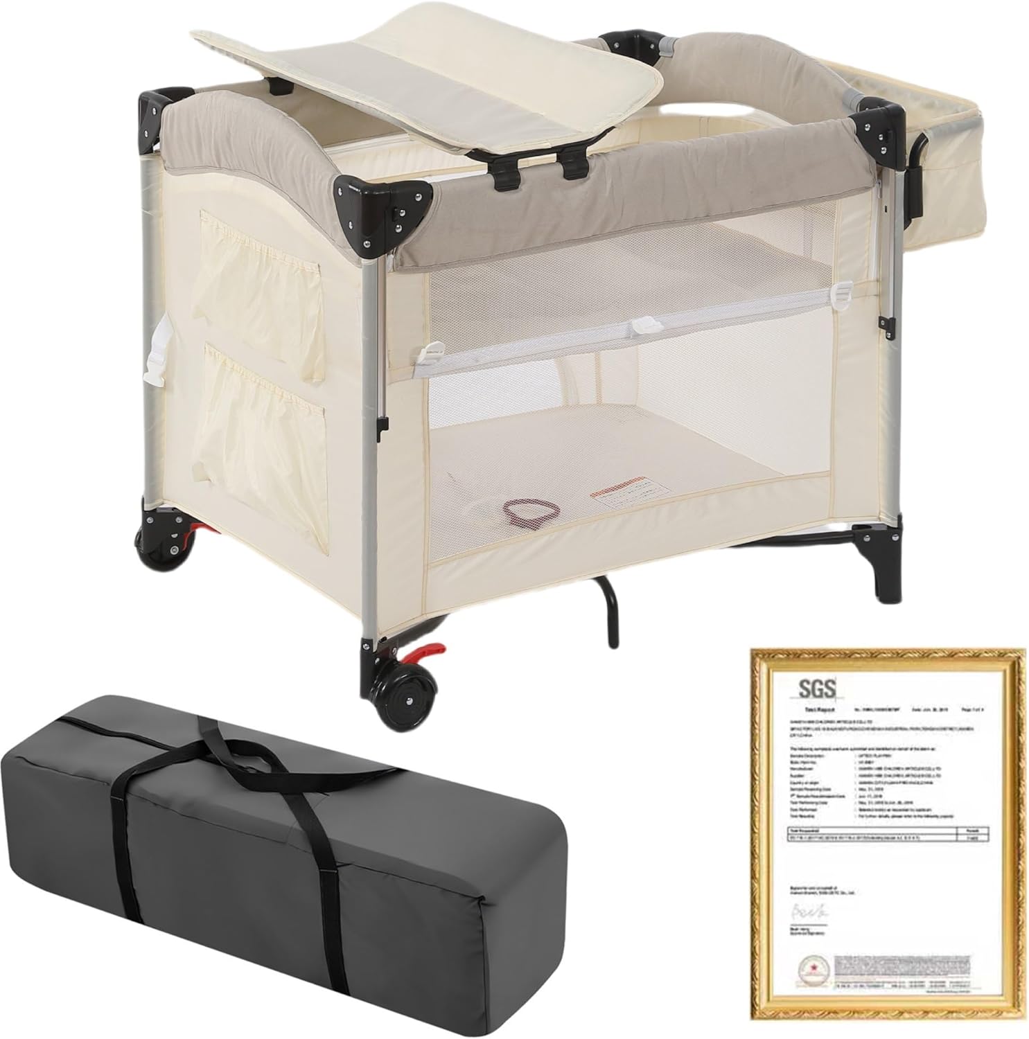 大和屋 PATTAN パタン 折りたたみミニベビーベッド ライト