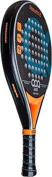 ACA Roqueta 2 Professional Padel Racket Blue | Round Shape | Carbon Frame | Fiberglass Faces | EVA Soft Black | Great Control