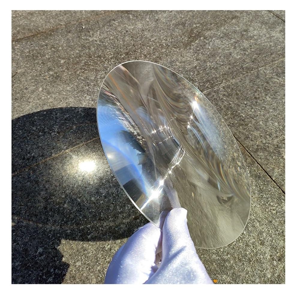 ZTBH Microscope Accessories Kit Diameter 300mm Circular Fresnel Lens Focusing LED Lens Acrylic Microscope Slides(Color:400MM_2MM)