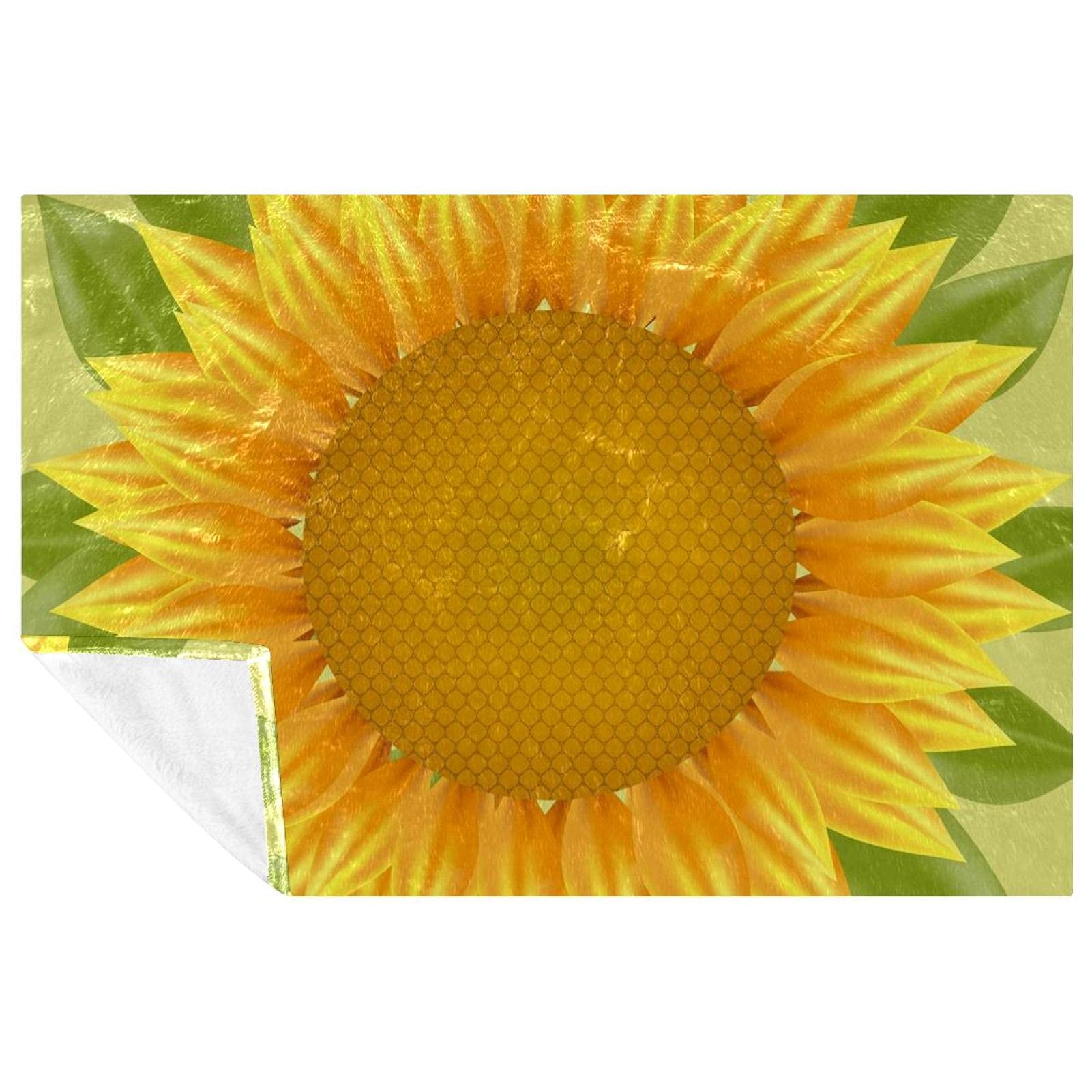 Couverture douce et chaude imprimée feuilles vertes plaid canapé lit voyage 150x100