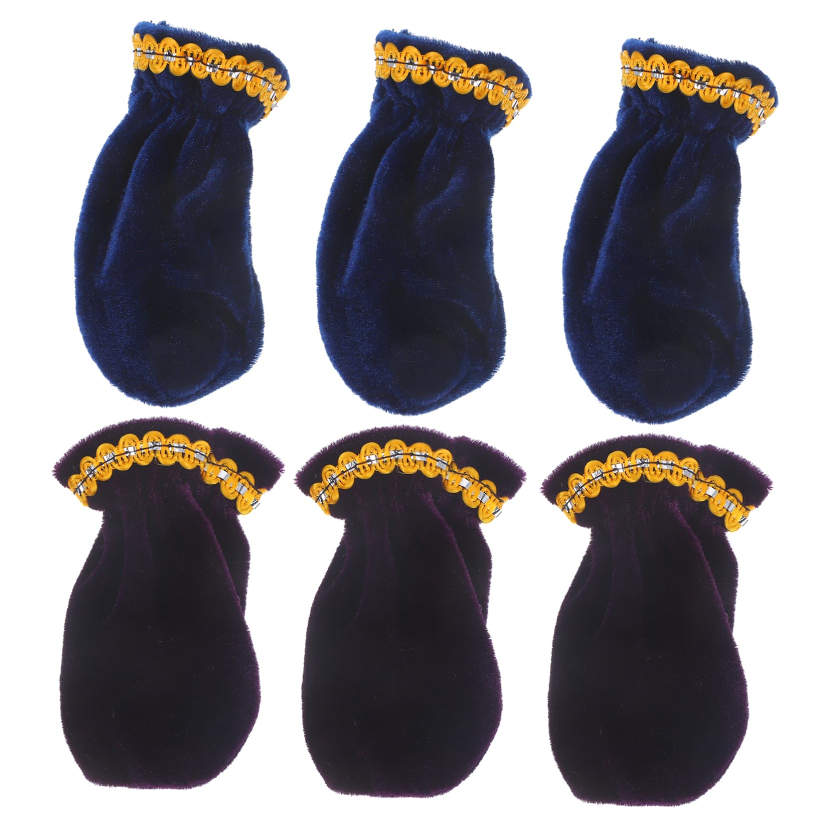 VICASKY Piano Pedal Bezel Cases 6 Pack of Protective Covers for Piano Foot Pads Velvet Accessories Longevity