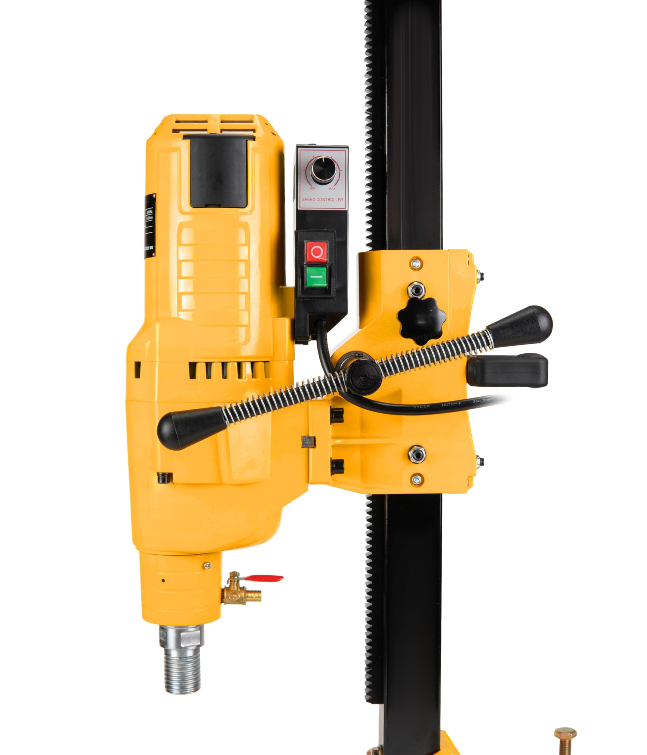 WT255E Macchina per Carotaggi ⌀12–255 mm – Carotatrice Diamantata Montata su Cavalletto per Carotaggi a 580 giri/min – Unità di Carotaggio da 3950 W con per Perforazioni a Secco e Umido