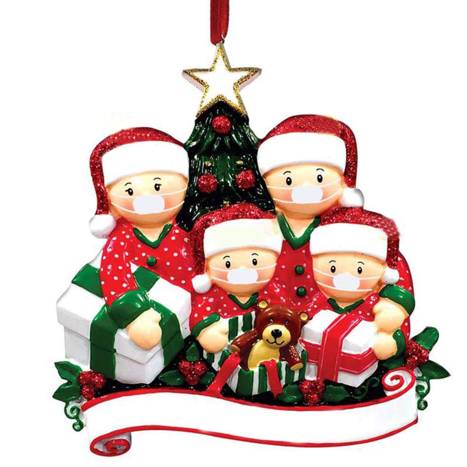 Aawsome 2020 Marry Christmas Tree Hanging Ornaments Family Personalized Christmas Decorating Set Creative Gift