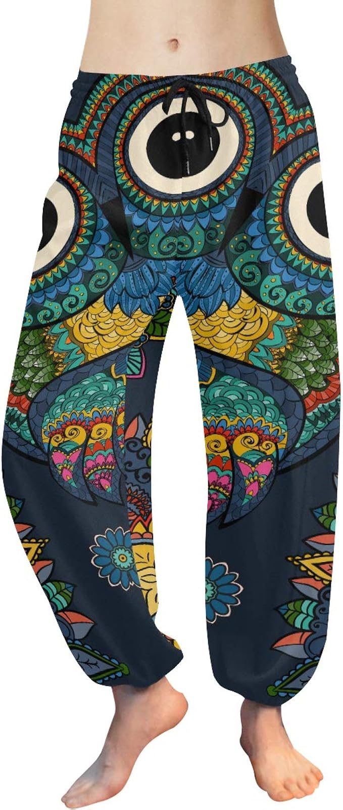 Ornamental Owl Harem Pants 