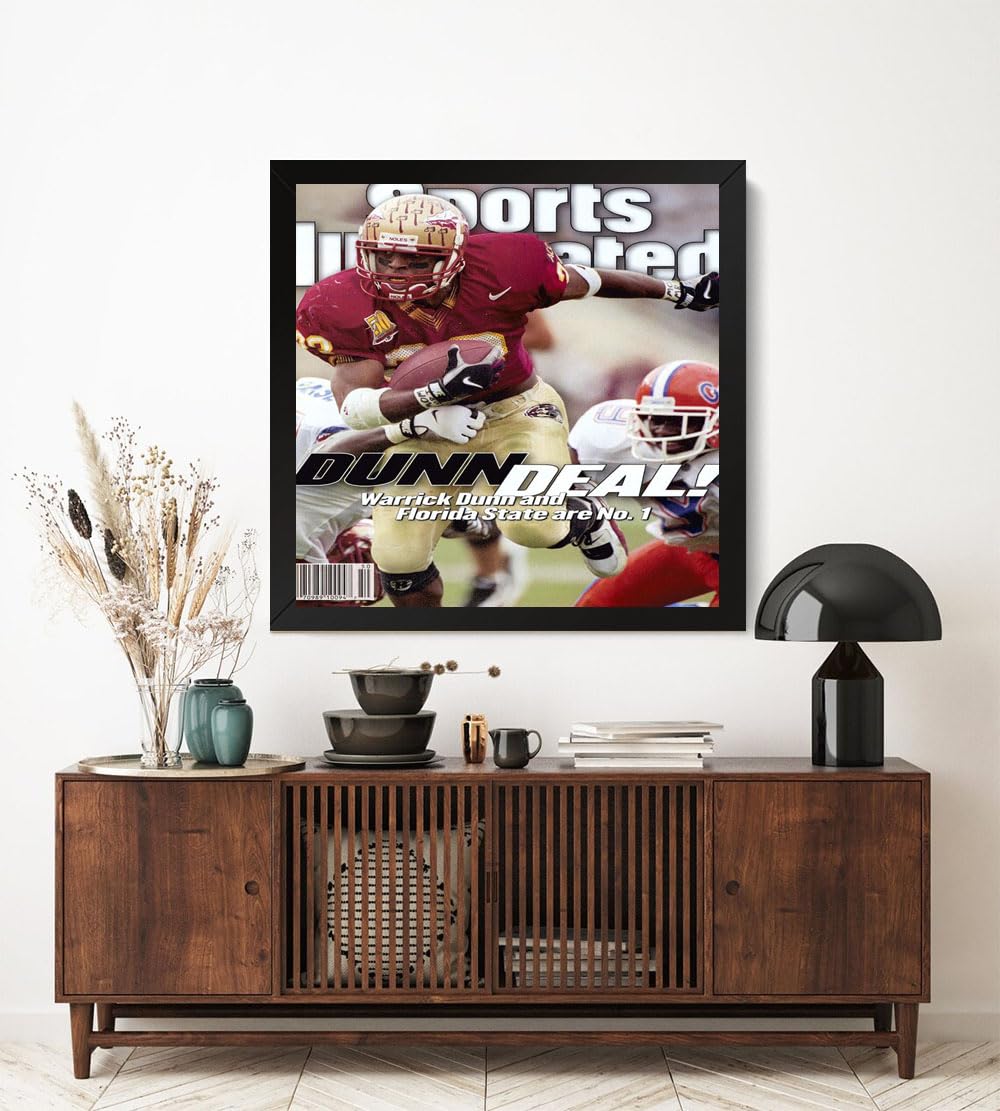 GADGETS WRAP Printed Photo Frame Matte Painting for Home Office Studio Living Room Decoration (17x17inch Black Framed) - Florida State University Warrick