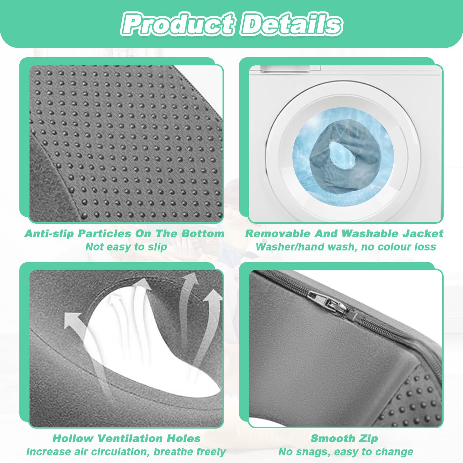 Almohada de Masaje Boca Abajo, Reposacabezas de Masaje para Cama, Cojín Masajeador Facial de Espuma Viscoelástica en Forma de U, Accesorios de Descanso Masaje para Salón de Belleza, Spa, Oficina