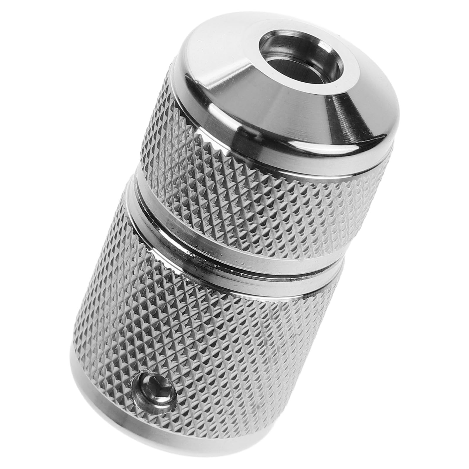 Angoily Selbstsichernder Edelstahl Tattoo Griffstück mit 7-8mm Innendurchmesser und Rutschfestem Griff für Tuben für Anfänger und Professionelle Tätowierer