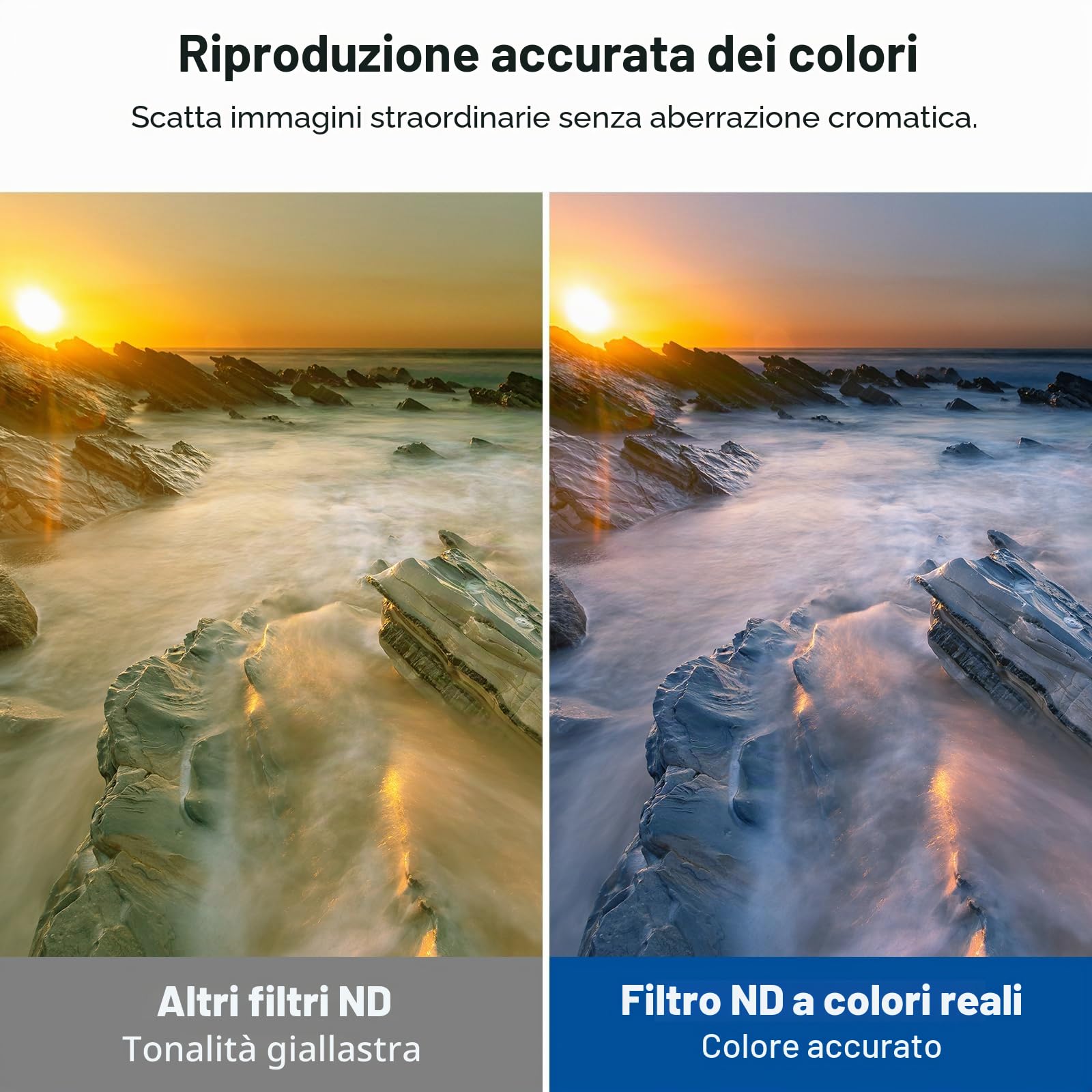 NEEWER 82mm Filtro True Color HD ND Variabile ND2-512 (1-9 stop), Filtro VND e ND32 Magnetico per Obiettivo, Filtro a Densità Neutra Multistrato Senza Cambiamento di Colore/Croce X/Vignettatura