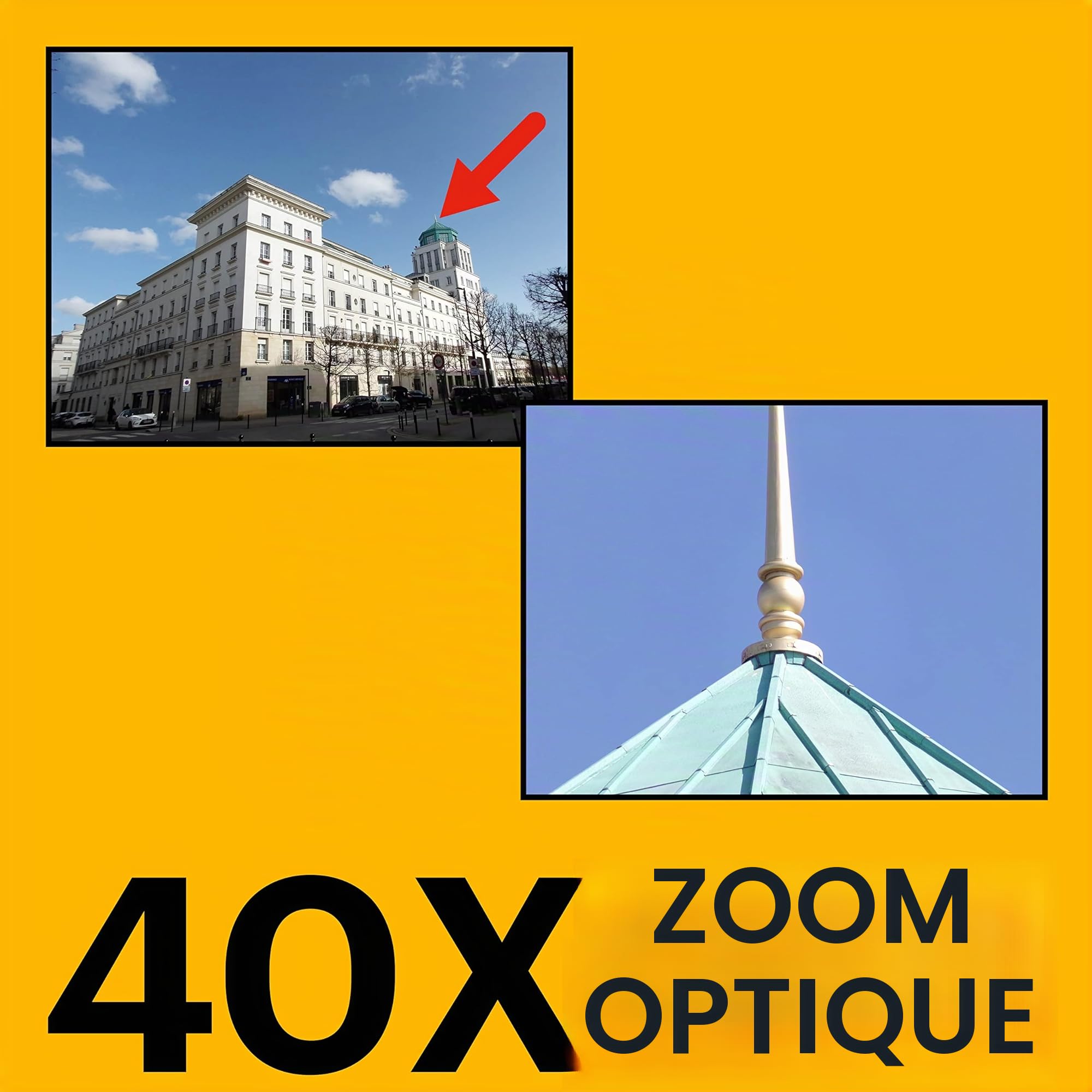 KODAK Pixpro Astro Zoom AZ405 - Appareil Photo Numérique Bridge, Zoom 40X, Grand angle de 24 mm, 20 mégapixels, LCD 3, Vidéo Full HD 1080p, OIS, Pile AA - Noir