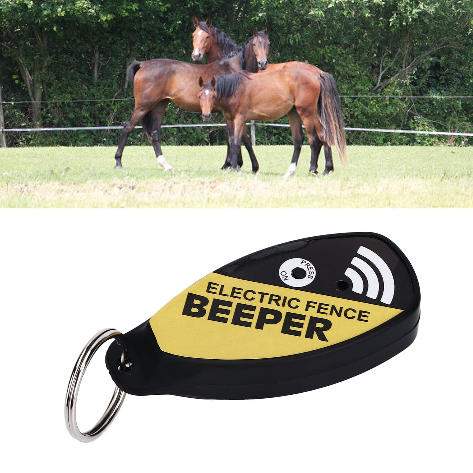 Fafeicy Elektrozaun-Piepser – Spannungsprüfer Mit Schaltknopf Aus ABS Für Farm, Garten & Viehzäune