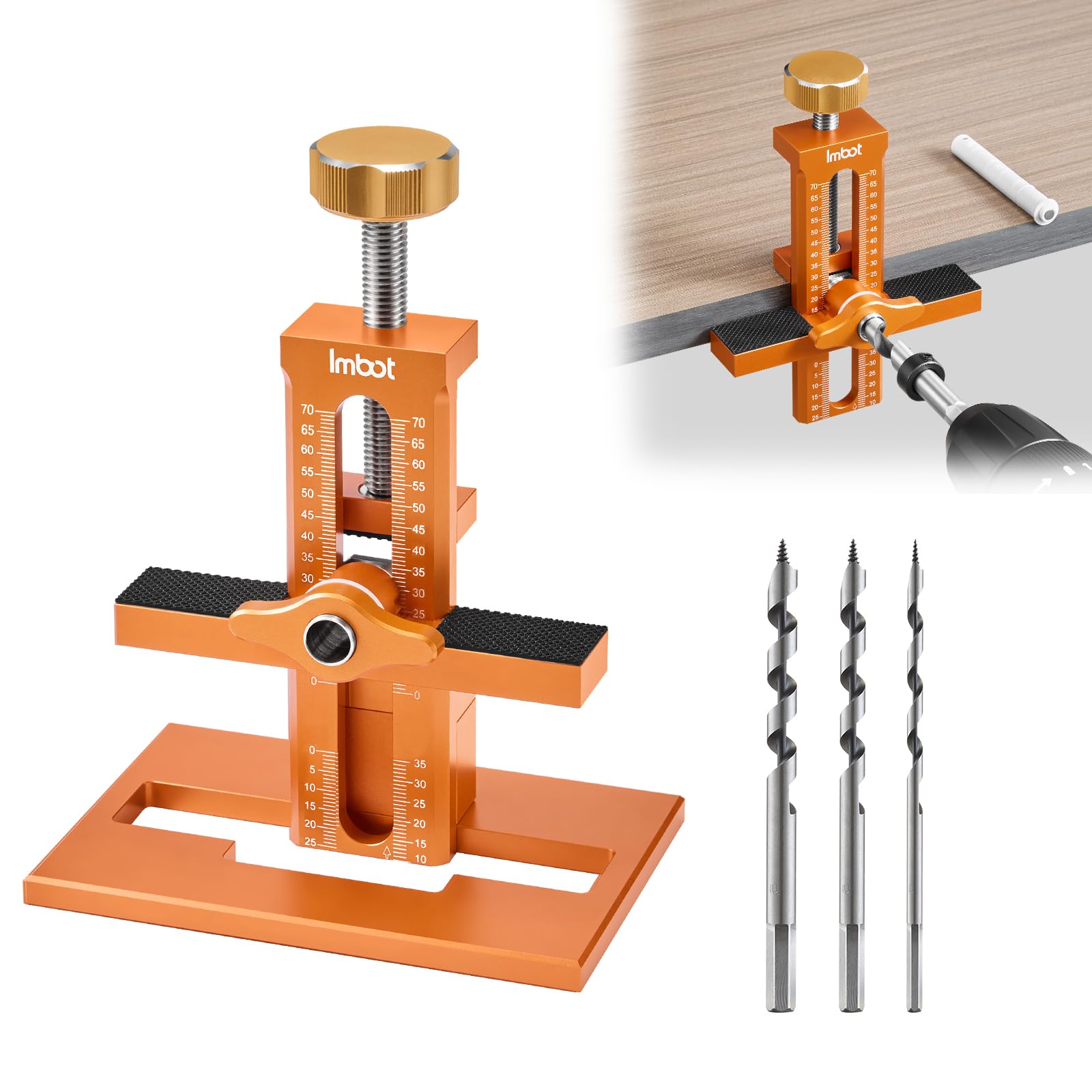 Imbot 3-in-1 Cabinet Door Mounting Jig, Cabinet Door Positioning Tool