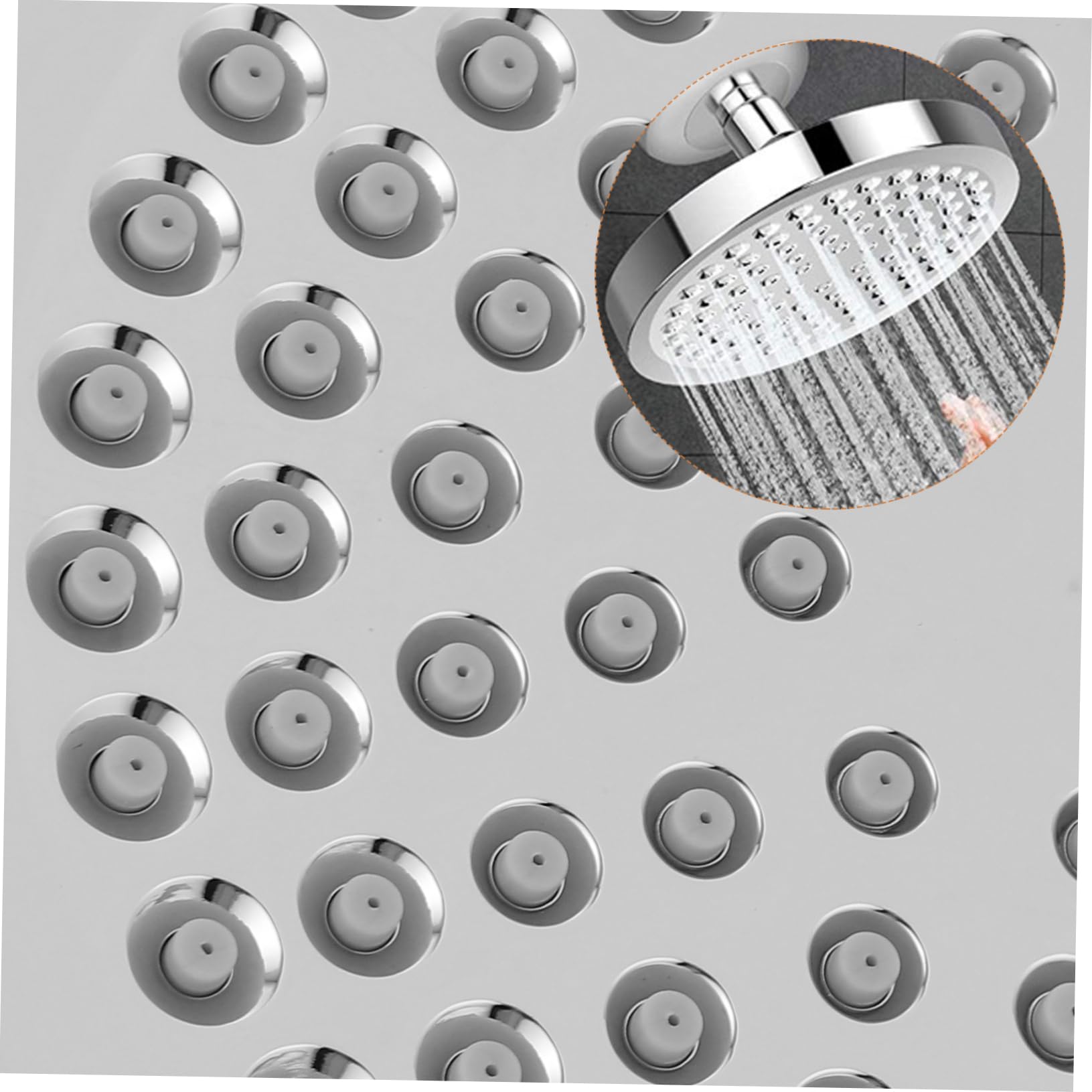 PRETYZOOM Filtro de Ducha para Agua Dura, ABS Plata, 15 Niveles Rotatorio | Sistema Multicapa, Algodón Interno, Esfera Sólida, Movimiento Libre 360°, Cuerpo Anti Deformación, Estructura Resistente
