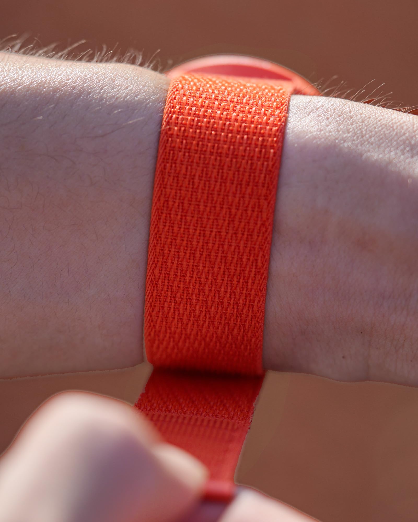 22 ATH7 LOOP TEXTILE STRAP CORAL ORANGE S+M